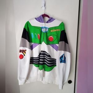 Authentic Adult Disney Park Buzz Lightyear Zip Up Hoodie